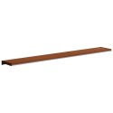 VidaXL Parapet okienny Brązowe drewno 120 x 25 x 4,5 cm PVC