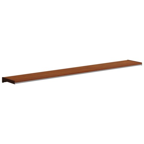VidaXL Parapet okienny Brązowe drewno 120 x 25 x 4,5 cm PVC