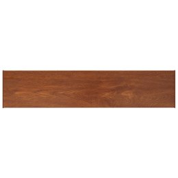 VidaXL Parapet okienny Brązowe drewno 120 x 30 x 4,5 cm PVC