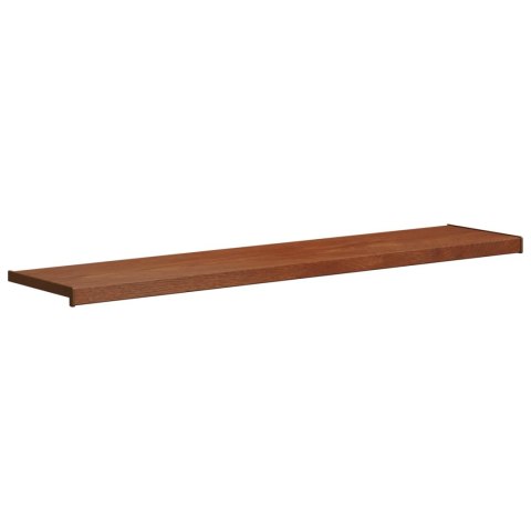 VidaXL Parapet okienny Brązowe drewno 120 x 30 x 4,5 cm PVC