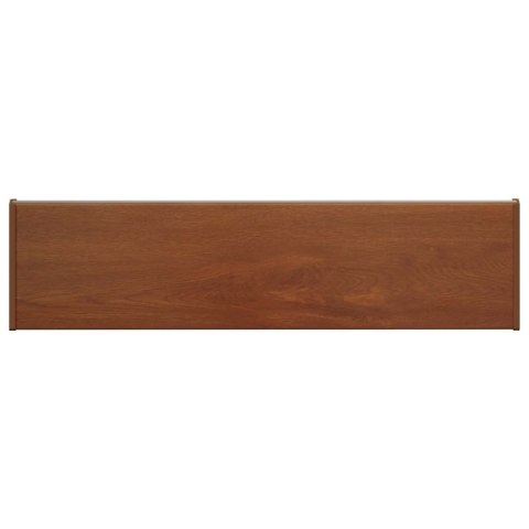 VidaXL Parapet okienny Brązowe drewno 80 x 25 x 4,5 cm PVC