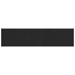 VidaXL Parapet okienny Czarny z rysunkiem drewna 100 x 20 x 4,5 cm PVC