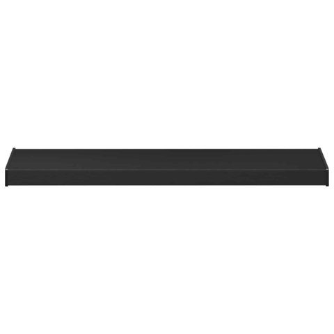 VidaXL Parapet okienny Czarny z rysunkiem drewna 100 x 30 x 4,5 cm PVC