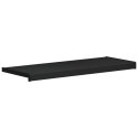 VidaXL Parapet okienny Czarny z rysunkiem drewna 100 x 35 x 4,5 cm PVC