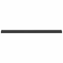 VidaXL Parapet okienny Czarny z rysunkiem drewna 120 x 10 x 4,5 cm PVC