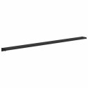 VidaXL Parapet okienny Czarny z rysunkiem drewna 120 x 10 x 4,5 cm PVC