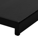 VidaXL Parapet okienny Czarny z rysunkiem drewna 120 x 20 x 4,5 cm PVC