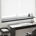 VidaXL Parapet okienny Czarny z rysunkiem drewna 120 x 25 x 4,5 cm PVC