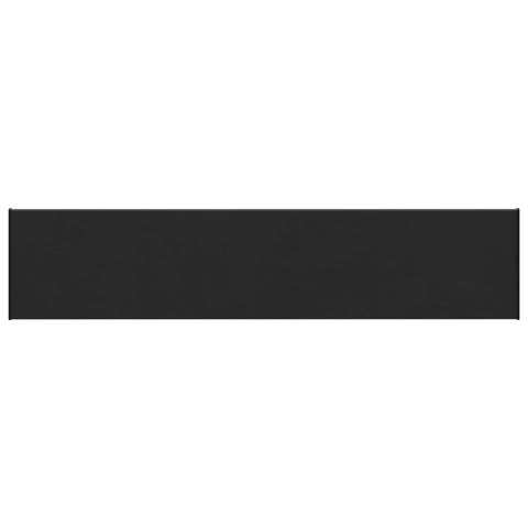 VidaXL Parapet okienny Czarny z rysunkiem drewna 120 x 30 x 4,5 cm PVC