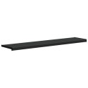 VidaXL Parapet okienny Czarny z rysunkiem drewna 140 x 30 x 4,5 cm PVC