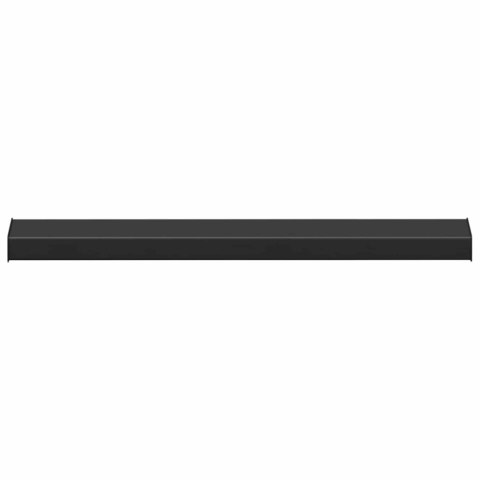 VidaXL Parapet okienny Czarny z rysunkiem drewna 60 x 15 x 4,5 cm PVC