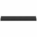 VidaXL Parapet okienny Czarny z rysunkiem drewna 80 x 20 x 4,5 cm PVC