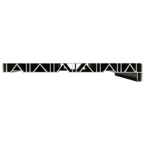 VidaXL Parapet okienny Czarny z rysunkiem drewna 80 x 30 x 4,5 cm PVC