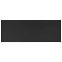 VidaXL Parapet okienny Czarny z rysunkiem drewna 80 x 30 x 4,5 cm PVC