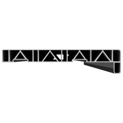VidaXL Parapet okienny Klejek marmurowy 120 x 25 x 4,5 cm PVC