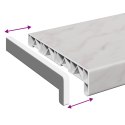 VidaXL Parapet okienny Klejek marmurowy 140 x 25 x 4,5 cm PVC