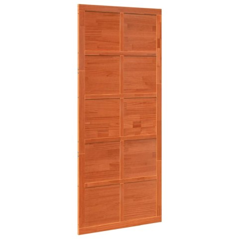 VidaXL Drzwi do stodoły Sosna woskowana 80 x 2,5 x 208 cm