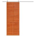 VidaXL Drzwi do stodoły Sosna woskowana 80 x 208 cm