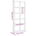 VidaXL Drzwi do stodoły Sosna woskowana 90 x 2,5 x 208 cm