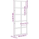 DRZWI DO STODOŁY SOSNA WOSKOWANA 90 X 208 CM