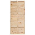 VidaXL Drzwi do stodoły naturalny 80 x 2,5 x 208 cm