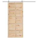 VidaXL Drzwi do stodoły naturalny 80 x 2,5 x 208 cm