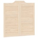 VidaXL Drzwi wahadłowe 2 pcs naturalny Lite drewno sosnowe