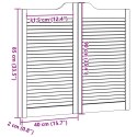 VidaXL Drzwi wahadłowe 2 pcs naturalny Lite drewno sosnowe