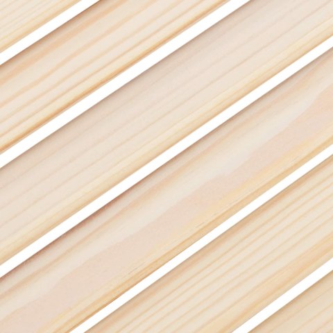 VidaXL Drzwi wahadłowe 2 pcs naturalny Lite drewno sosnowe