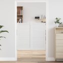 VidaXL Drzwi wahadłowe Biały 100 x 50 cm Lite drewno sosnowe
