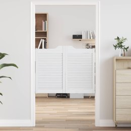 VidaXL Drzwi wahadłowe Biały 80 x 50 cm Lite drewno sosnowe