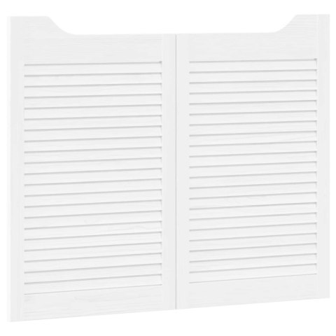 VidaXL Drzwi wahadłowe Biały 80 x 50 cm Lite drewno sosnowe