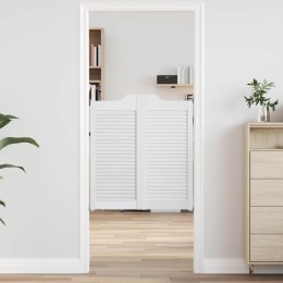 VidaXL Drzwi wahadłowe Biały 90 x 40 cm Lite drewno sosnowe