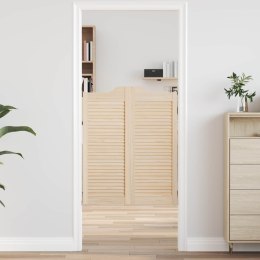 VidaXL Drzwi wahadłowe naturalny 100 x 40 cm Lite drewno sosnowe