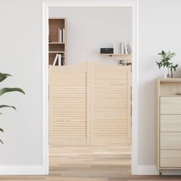 VidaXL Drzwi wahadłowe naturalny 100 x 50 cm Lite drewno sosnowe