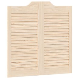 VidaXL Drzwi wahadłowe naturalny 80 x 40 cm Lite drewno sosnowe