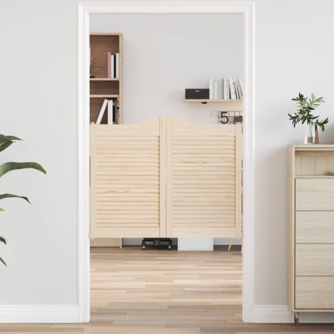 VidaXL Drzwi wahadłowe naturalny 80 x 50 cm Lite drewno sosnowe