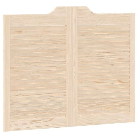 VidaXL Drzwi wahadłowe naturalny 80 x 50 cm Lite drewno sosnowe