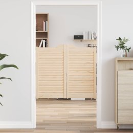 VidaXL Drzwi wahadłowe naturalny 90 x 50 cm Lite drewno sosnowe