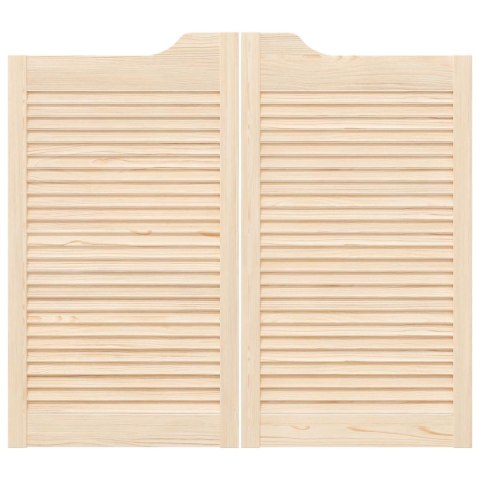 VidaXL Drzwi wahadłowe naturalny 90 x 50 cm Lite drewno sosnowe