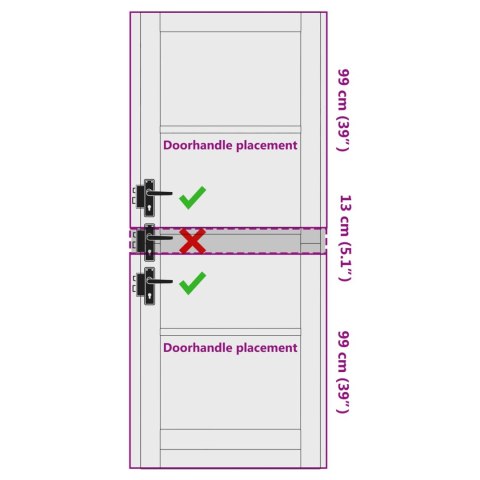 VidaXL Drzwi wewnętrzne Biały 83 x 211 cm sklejka