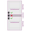 VidaXL Drzwi wewnętrzne Biały 93 x 211 cm sklejka
