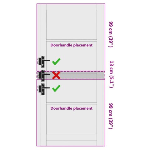 VidaXL Drzwi wewnętrzne Biały 93 x 211 cm sklejka