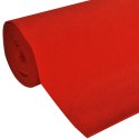 VidaXL Dywan czerwony 1 x 10 m Poliester