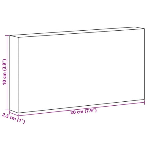 VidaXL Kamienie Solne 20 pcs różowy 20 x 2,5 x 10 cm Sól kamienna