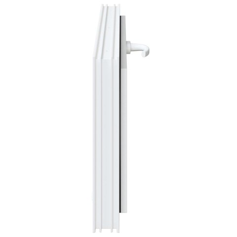 VidaXL Okno piwniczne RISOR 100 x 40 cm PVC i szkło Biały
