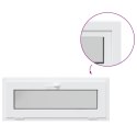VidaXL Okno piwniczne RISOR 100 x 40 cm PVC i szkło Biały