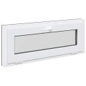 VidaXL Okno piwniczne RISOR 100 x 40 cm PVC i szkło antracytowy