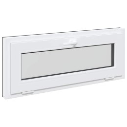 VidaXL Okno piwniczne RISOR 100 x 40 cm PVC i szkło antracytowy