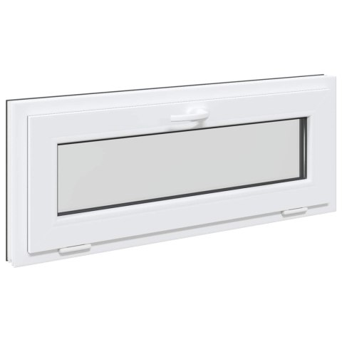 VidaXL Okno piwniczne RISOR 100 x 40 cm PVC i szkło antracytowy